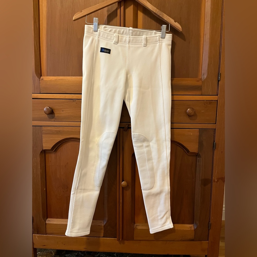 Irideon Adult Riding Tights - size Medium - White - Pull on - EUC